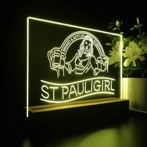 St. Pauli Girl Beer Girl LED Desk Light