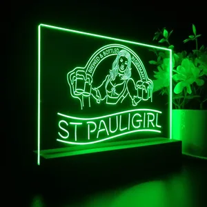 St. Pauli Girl Beer Girl LED Desk Light