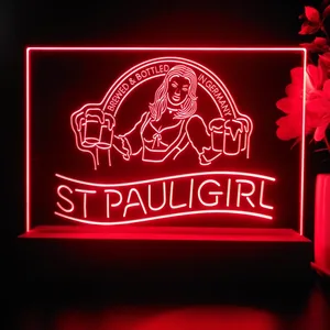 St. Pauli Girl Beer Girl LED Desk Light