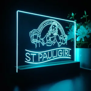 St. Pauli Girl Beer Girl LED Desk Light