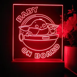 Star Wars Baby Yoda Mandalorian LED Desk Light