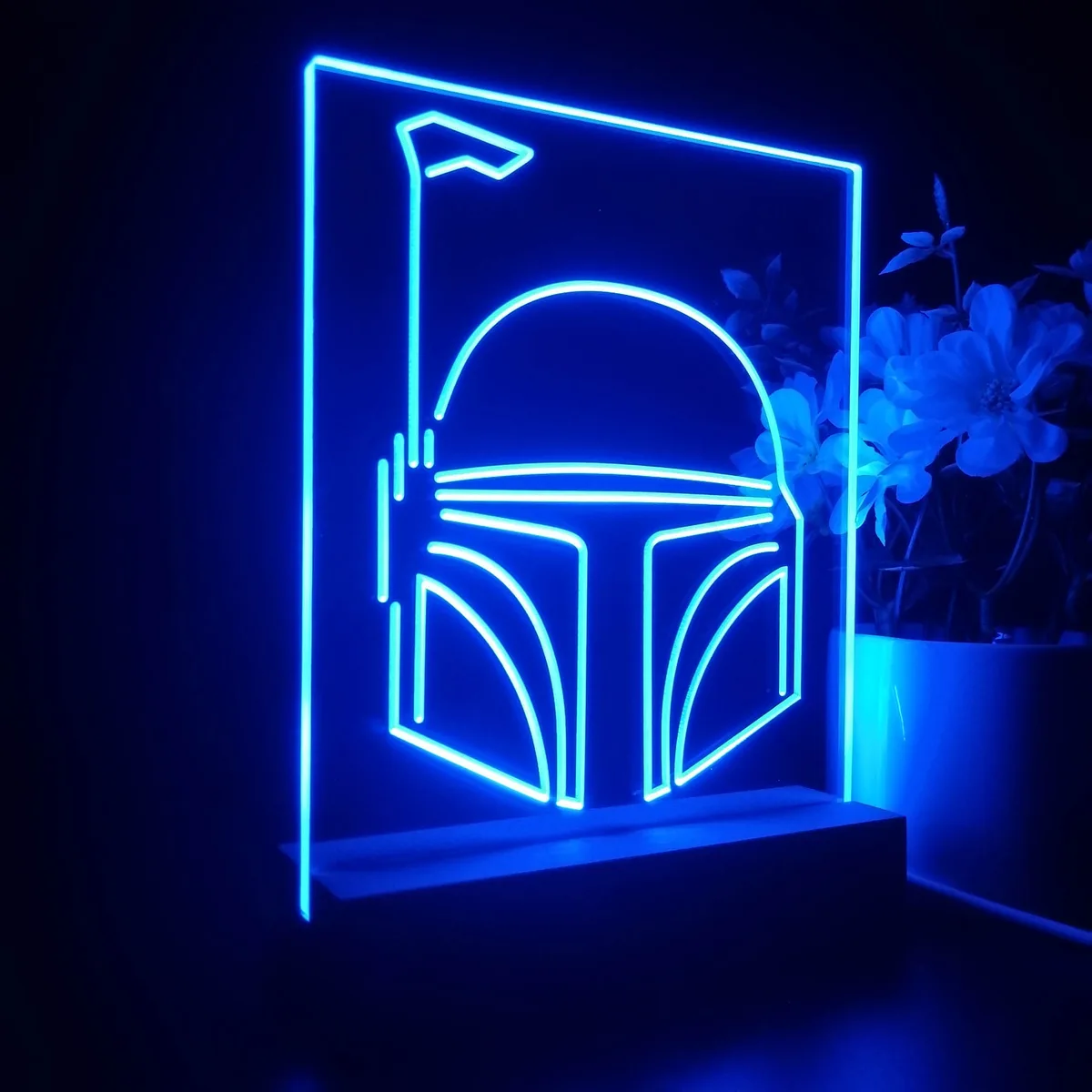 Star Wars Boba Fett Helmet LED Desk Light