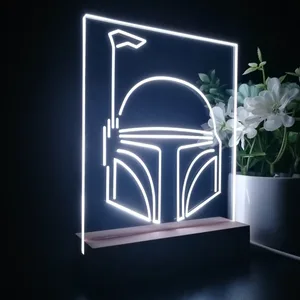 Star Wars Boba Fett Helmet LED Desk Light