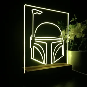 Star Wars Boba Fett Helmet LED Desk Light