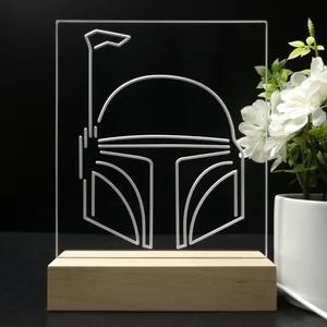 Star Wars Boba Fett Helmet LED Desk Light
