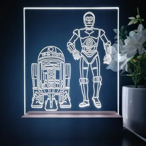 Star Wars R2D2 C3PO LED Desk Light