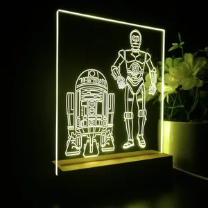 Star Wars R2D2 C3PO LED Desk Light