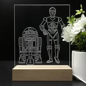 Star Wars R2D2 C3PO LED Desk Light