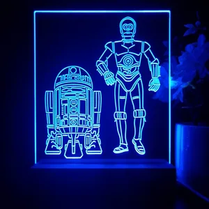 Star Wars R2D2 C3PO LED Desk Light