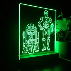 Star Wars R2D2 C3PO LED Desk Light