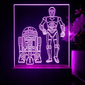 Star Wars R2D2 C3PO LED Desk Light