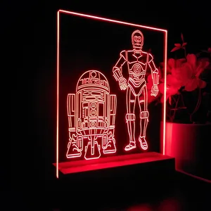 Star Wars R2D2 C3PO LED Desk Light