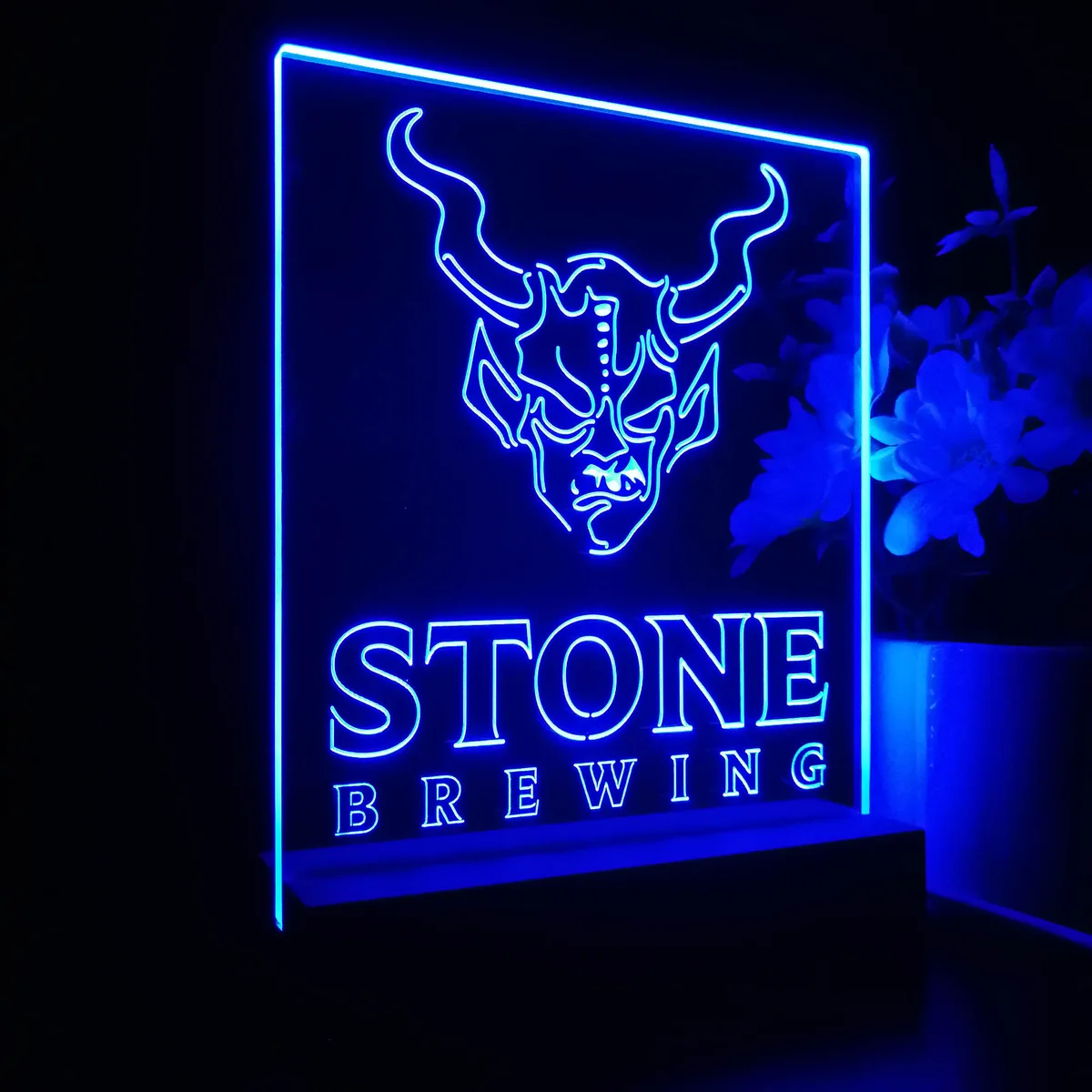 Stone Brewing Logo LED Desk Light