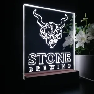 Stone Brewing Logo LED Desk Light