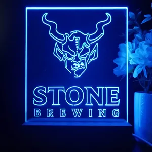 Stone Brewing Logo LED Desk Light
