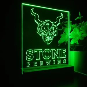 Stone Brewing Logo LED Desk Light