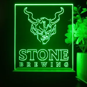 Stone Brewing Logo LED Desk Light