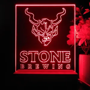 Stone Brewing Logo LED Desk Light