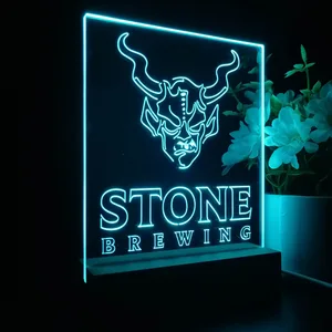 Stone Brewing Logo LED Desk Light