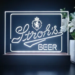 Stroh's Logo LED Desk Light