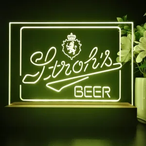 Stroh's Logo LED Desk Light