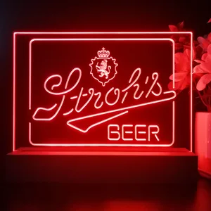 Stroh's Logo LED Desk Light