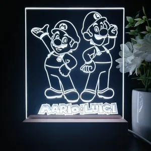 Super Mario Bros Mario and Luigi LED Desk Light