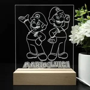 Super Mario Bros Mario and Luigi LED Desk Light