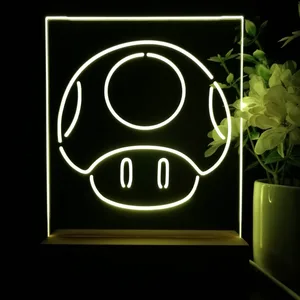 Super Mario Bros Mushroom LED Desk Light