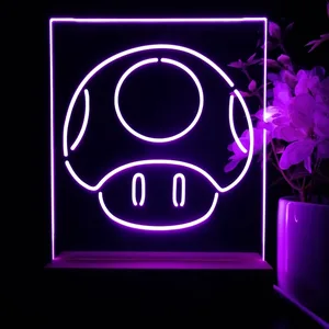 Super Mario Bros Mushroom LED Desk Light