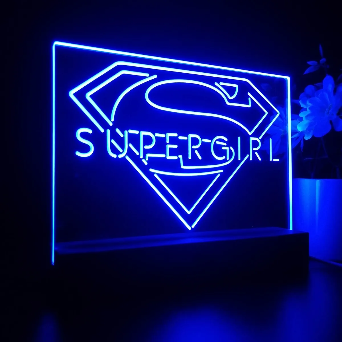 Supergirl Logo LED Desk Light