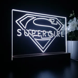 Supergirl Logo LED Desk Light