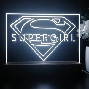 Supergirl Logo LED Desk Light