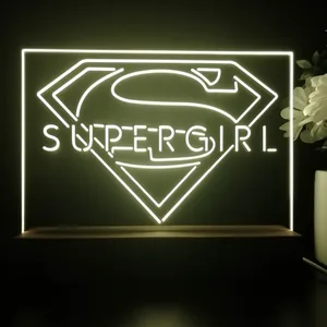 Supergirl Logo LED Desk Light