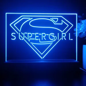 Supergirl Logo LED Desk Light