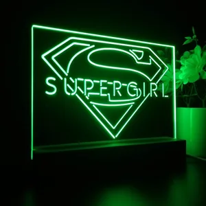 Supergirl Logo LED Desk Light