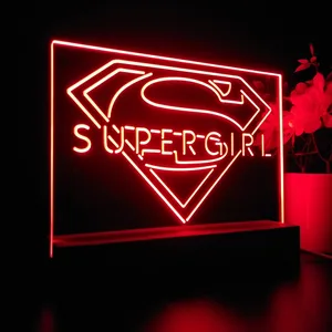 Supergirl Logo LED Desk Light