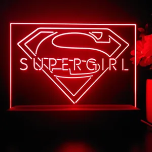 Supergirl Logo LED Desk Light