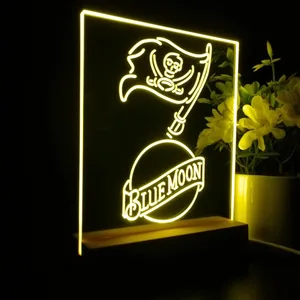 Tampa Bay Buccaneers Blue Moon LED Desk Light