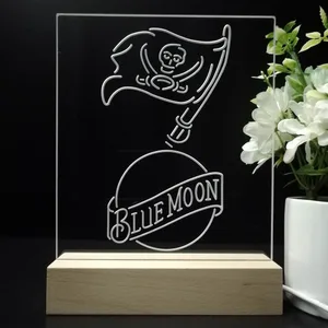 Tampa Bay Buccaneers Blue Moon LED Desk Light