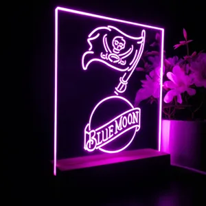Tampa Bay Buccaneers Blue Moon LED Desk Light