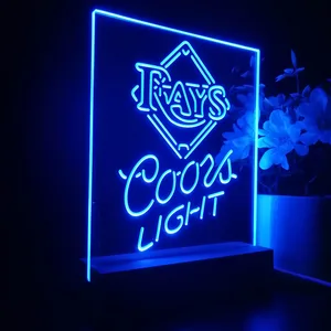 Tampa Bay Rays Coors Light LED Desk Light - Legacy Edition