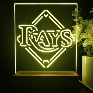 Tampa Bay Rays Logo 1 LED Desk Light