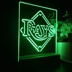 Tampa Bay Rays Logo 1 LED Desk Light