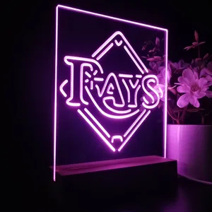 Tampa Bay Rays Logo 1 LED Desk Light