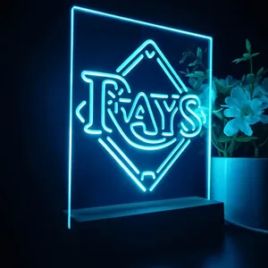 Tampa Bay Rays Logo 1 LED Desk Light