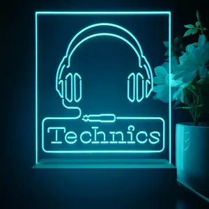 Technics Headphone Logo LED Desk Light