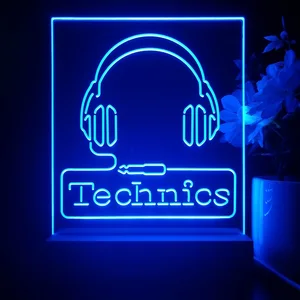 Technics Headphone Logo LED Desk Light