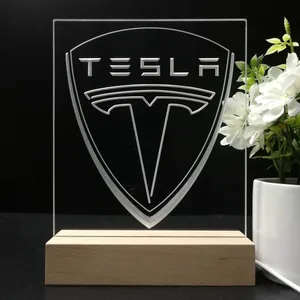 Tesla Logo LED Desk Light