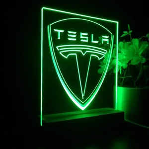 Tesla Logo LED Desk Light